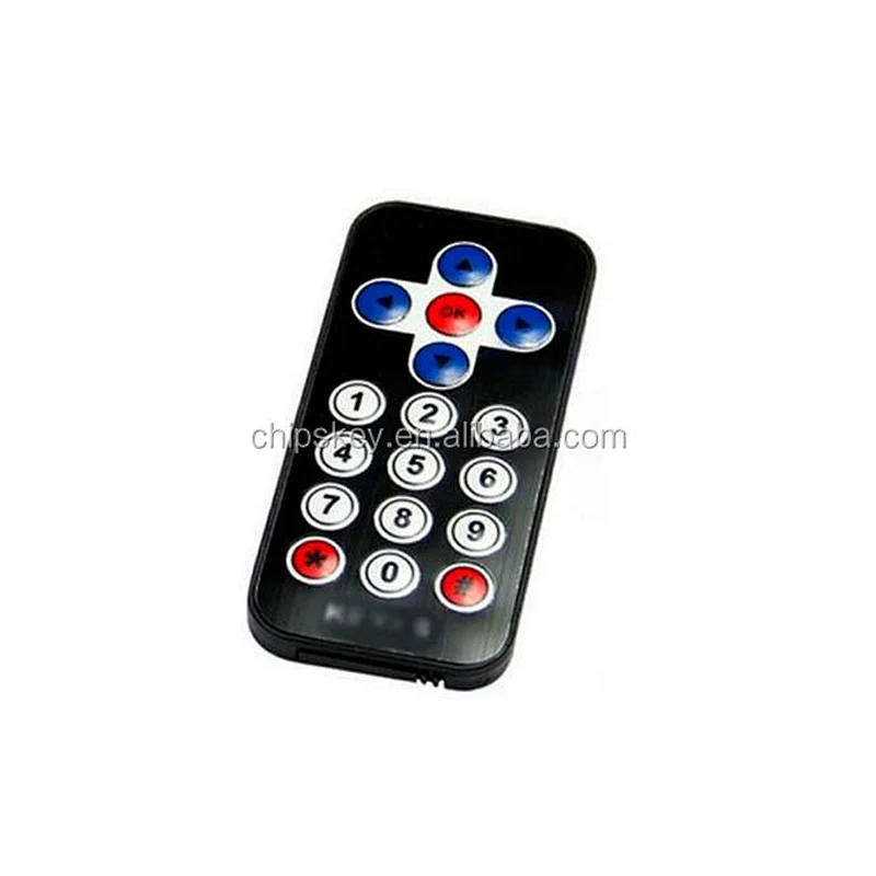 Black Infrared remote control with battery