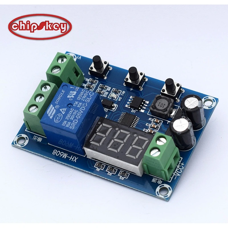 XH-M608 battery charge and discharge module integrated voltmeter undervoltage and overvoltage timing charge and disch