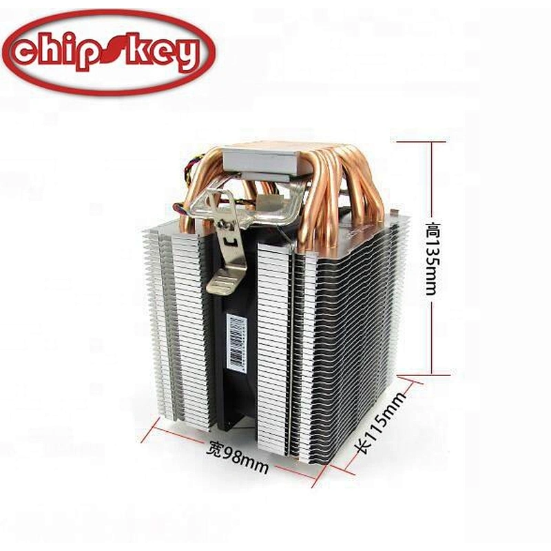 Chipskey XH - X168 High quality copper six pipe heatsink 3 / 4pin