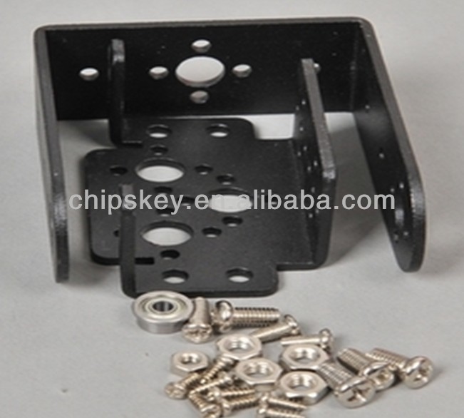 Servo Mount Brackets  Aluminium Alloy Matte Pan and Tilt Servos Bracket Robot