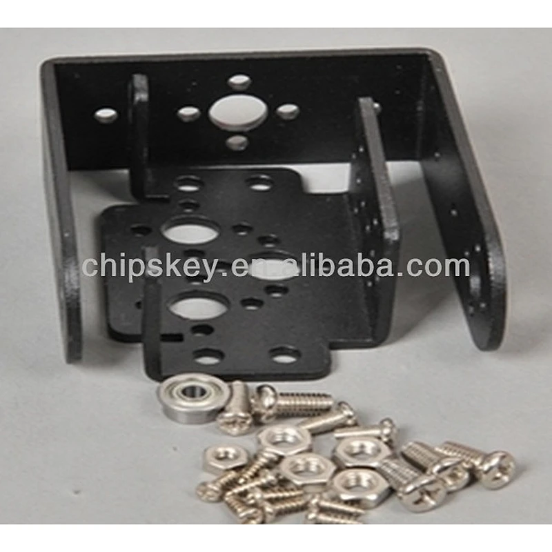 Servo Mount Brackets  Aluminium Alloy Matte Pan and Tilt Servos Bracket Robot