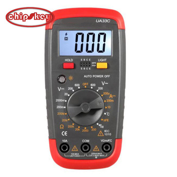 UA33C Digital Multimeter, Digital Display, UA33C, Resistor, with temperature, with Buzzer