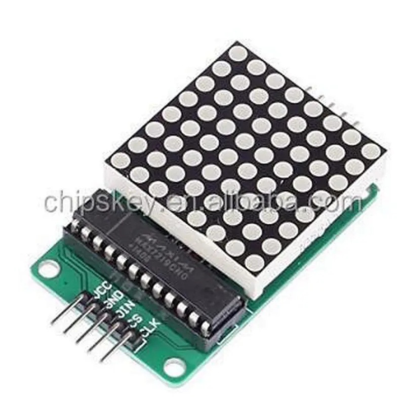 MAX7219 dot matrix control microcontroller display module