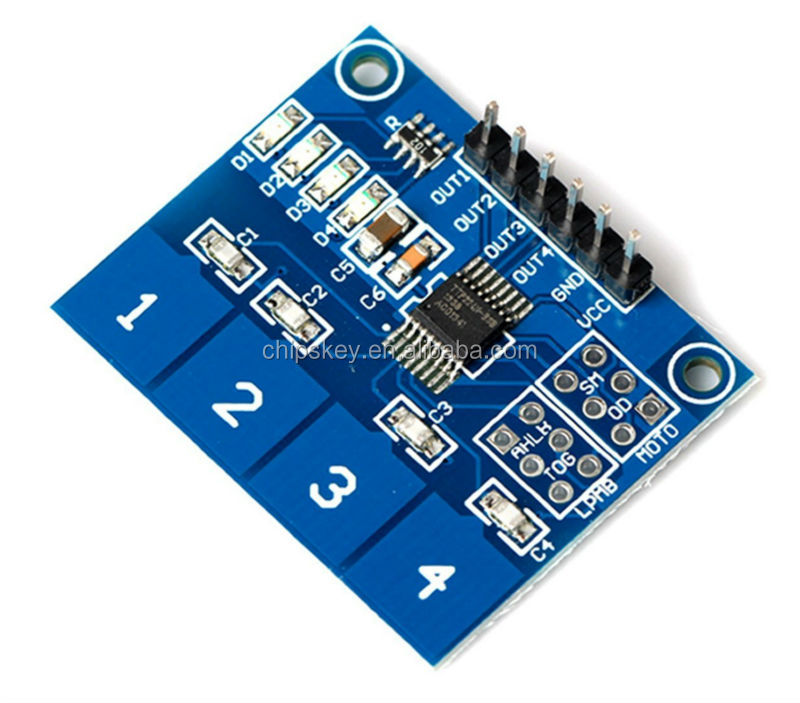 TTP224 4-way Capacitive Touch switch Digital Touch Sensor Module