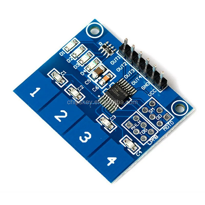 TTP224 4-way Capacitive Touch switch Digital Touch Sensor Module