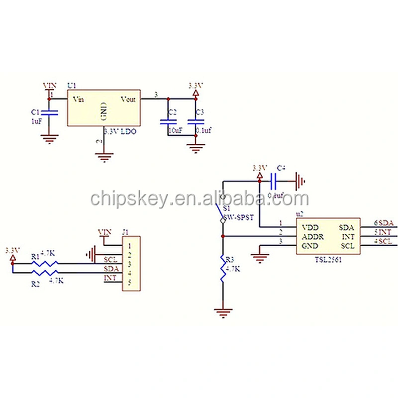 GY-2561 TSL2561 Luminosity Sensor Light intensity module