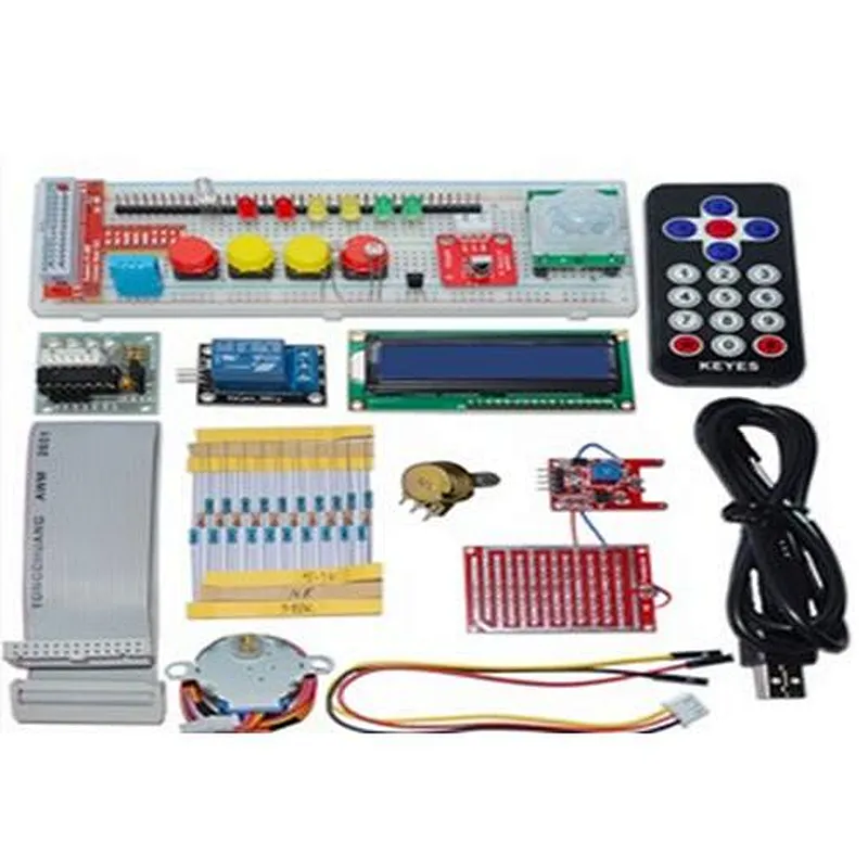 GPIO Electronics Starter Kit 1602 LCD,IR remote,LED for Raspberry Pi