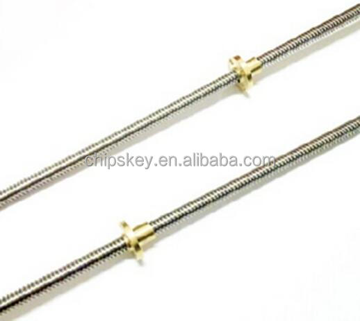 T8-2-D8 screw; Screw diameter of 8mm 8mm pitch 2mm lead screw length 300mm