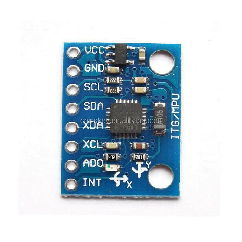 GY-521 MPU-6050 module; triaxial accelerometer; gyroscope 6DOF module