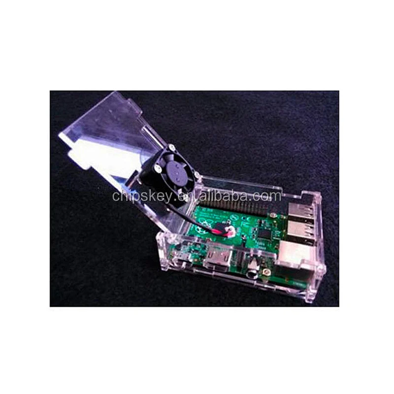 Transparent Raspberry pi 3 Case With Fan1