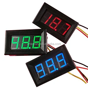 4.5-30V two-wire; motorcycle battery car electric car vehicles; digital display / digital voltmeter head For Arduinos