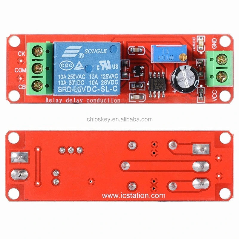 12V Delay Timer Monostable Switch Relay Module NE555