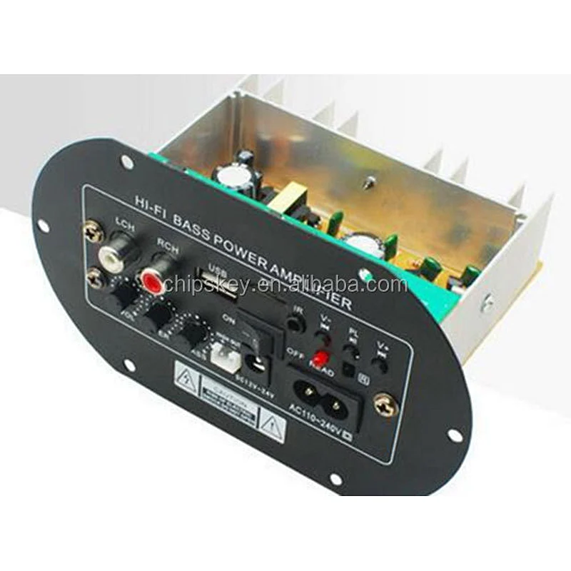 High-power Car Enthusiast Car Subwoofer Amplifier Board Card USB Remote 12V24V220V
