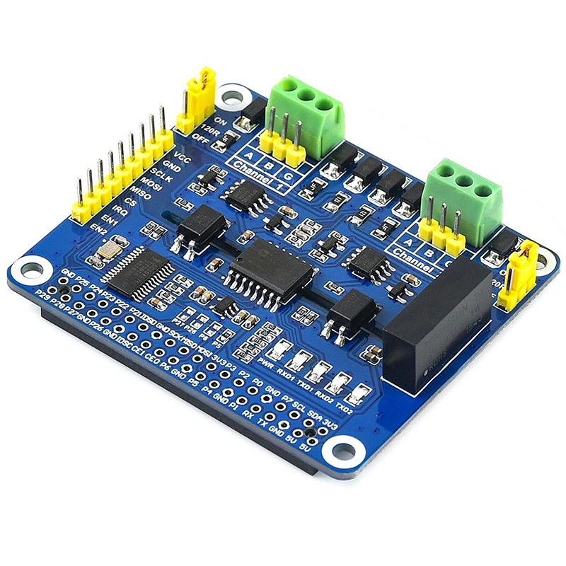 2-Channel Isolated RS485 Expansion HAT for Raspberry Pi