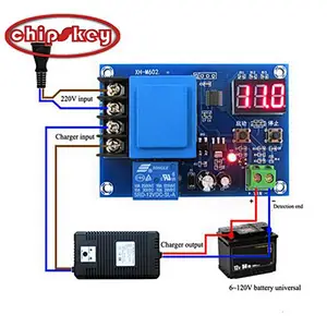XH-M602 Digital Control Battery Charging Control Module AC 220V Lithium Storage Battery Charger Control Switch