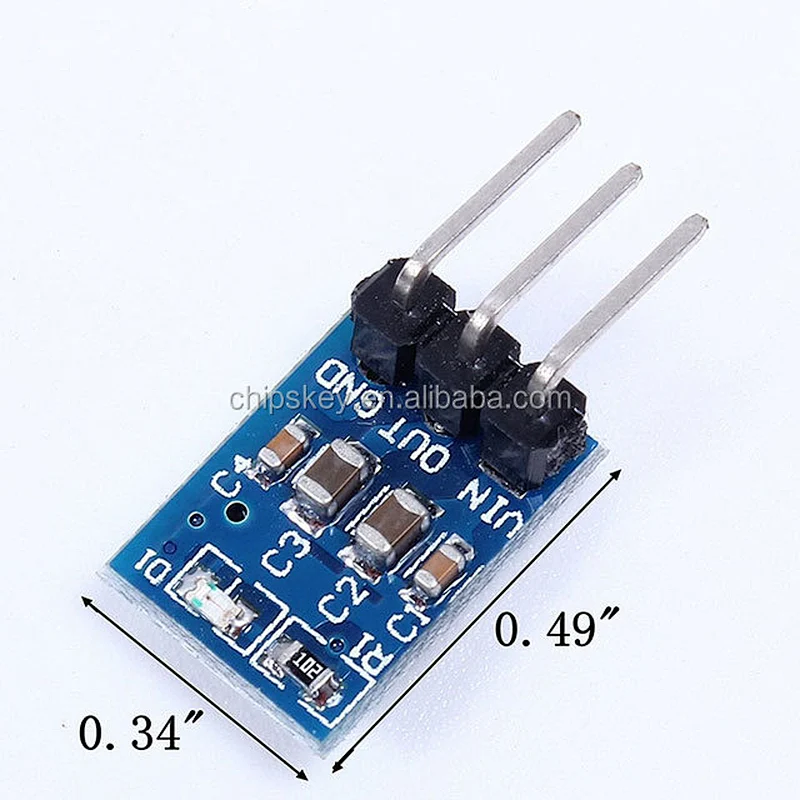 5V To 3.3V DC-DC AMS1117 800MA Step-Down Power Supply Buck Module