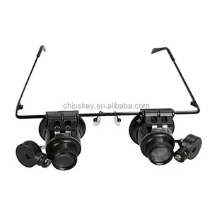 Watch Repair Magnifier Loupe 20X Glasses With LED Light