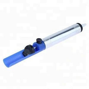 Blue Aluminium Alloy Body Desoldering Pump Solder Sucker Iron Remover Tool