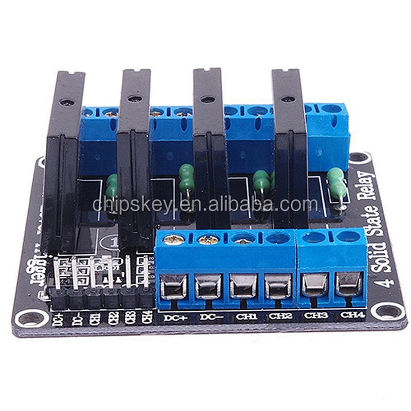 5V 4 Channel SSR Solid-State Relay Low Level Trigger With fuse Stable 240V 2A