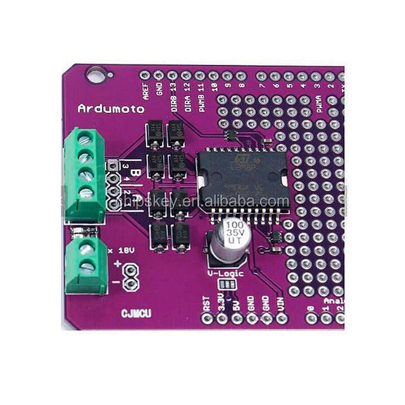 L298P H Bridge DC Gear Motor Driver Shield Breakout Board