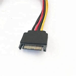 15 Pin SATA Male to 2 SATA Splitter Female Power Cable