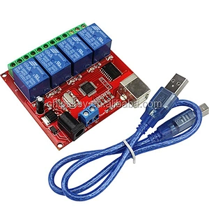 USB Control Switch 4-Channel 12V Relay Module