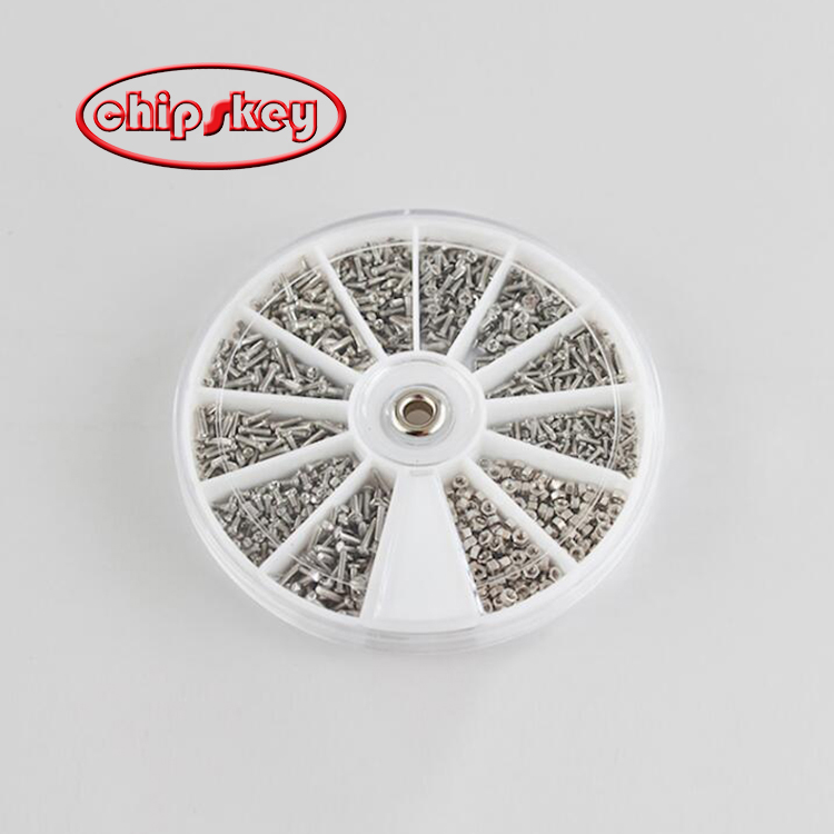 1000PCS  Stainless Steel Mini Electronic Glasses Watch Repair Screw Nut Kit with Screwdriver