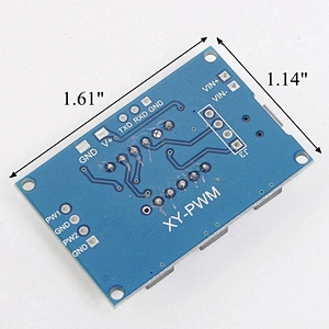2 Channels PWM Signal Pulse Frequency Cuty Cycle Adjustable