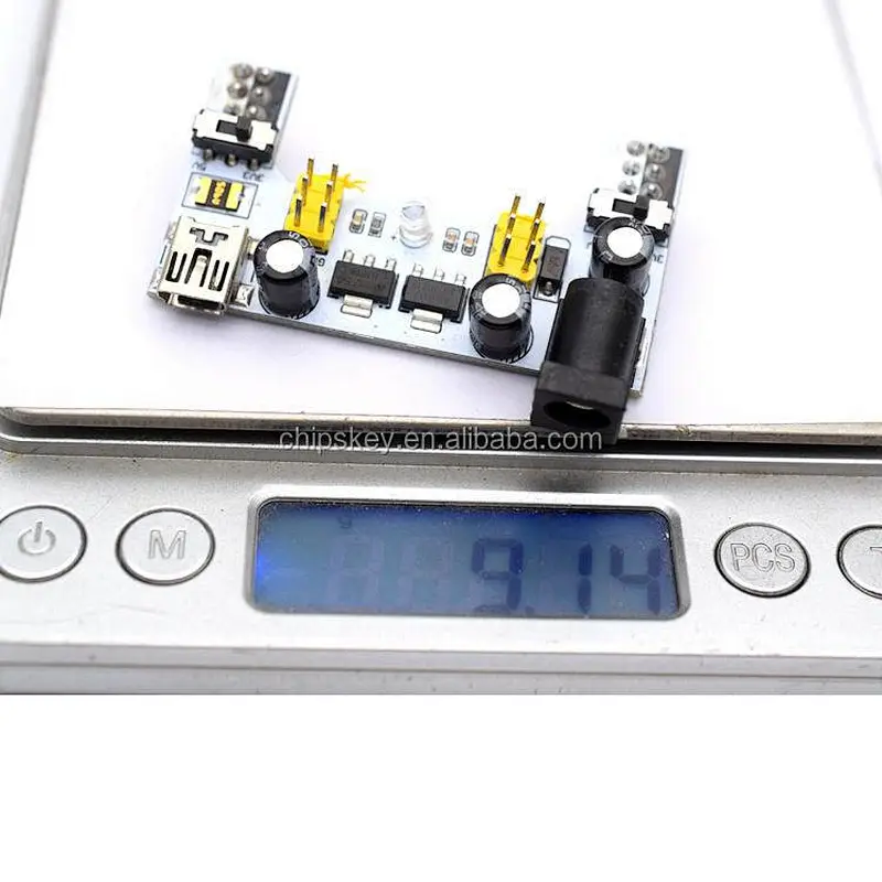powered via USB and DC, 2-Way 5V / 3.3V Breadboard Power Module