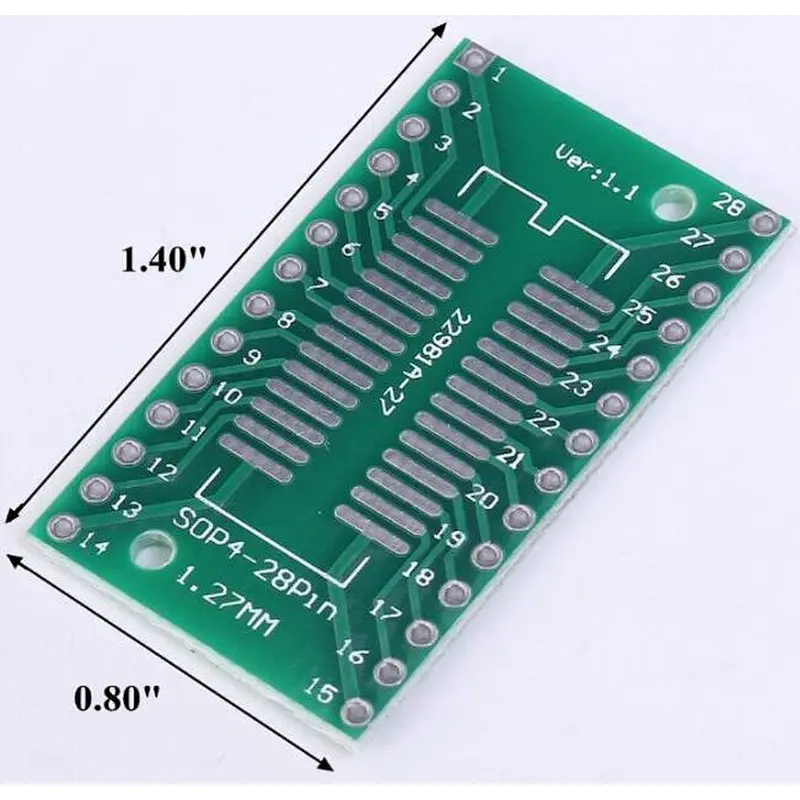 TSSOP28 SSOP28 adapter plate to DIP , fitness AD9851/AD9850/AD9851