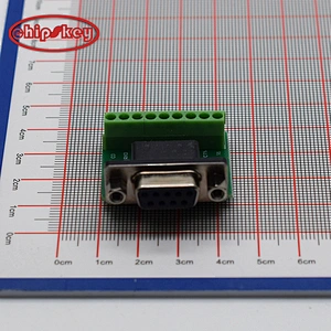 DB9 female adapter screw terminal block, 9-hole RS232 RS485 conversion board