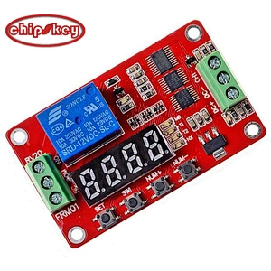 Multifunction digital on/off self-locking delay timer switch relay