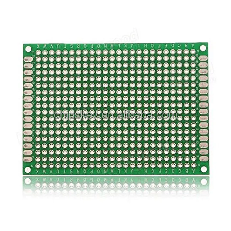 50*70mm Double-Side Prototype Board PCB, FR-4 Glass Fiber