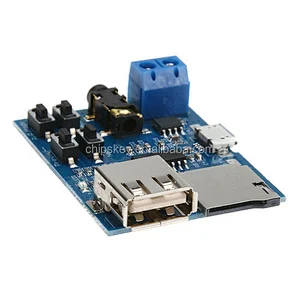 TF card U disk MP3 Format decoder board amplifier decoding audio Player module