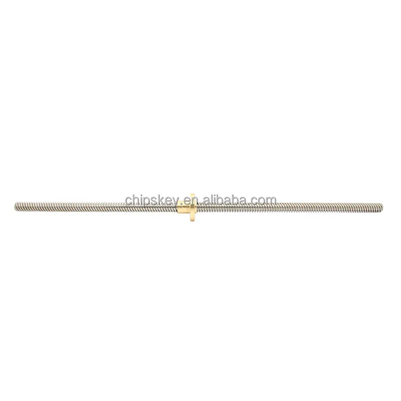 T8-2-D8 screw; Screw diameter of 8mm 8mm pitch 2mm lead screw length 300mm