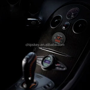 ROUND Automotive voltmeter + ammeter