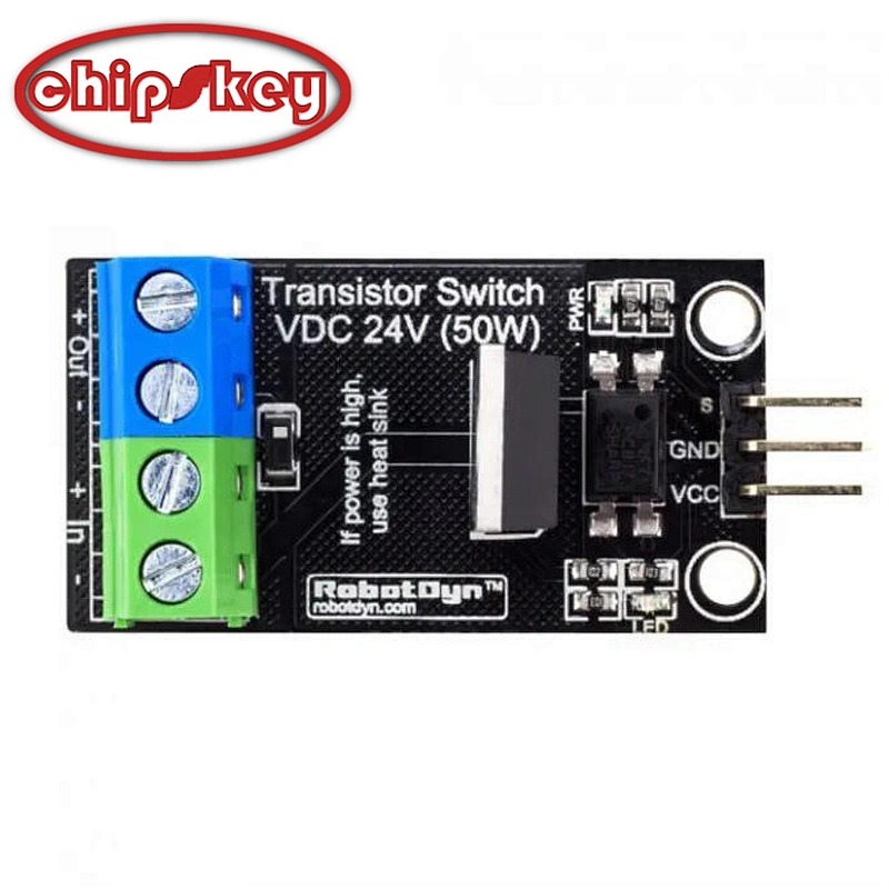 Transistor MOSFET DC Switch Module 5V Logic DC 24V 30A With Optocouplers