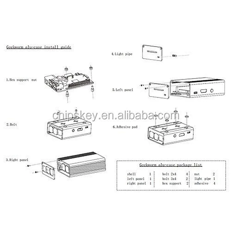 Raspberry Pi 3 Aluminum Case