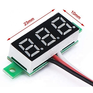 Blue 0.28 inch ultra-small digital DC voltage meter three-wire digital adjustable DC 0-100V