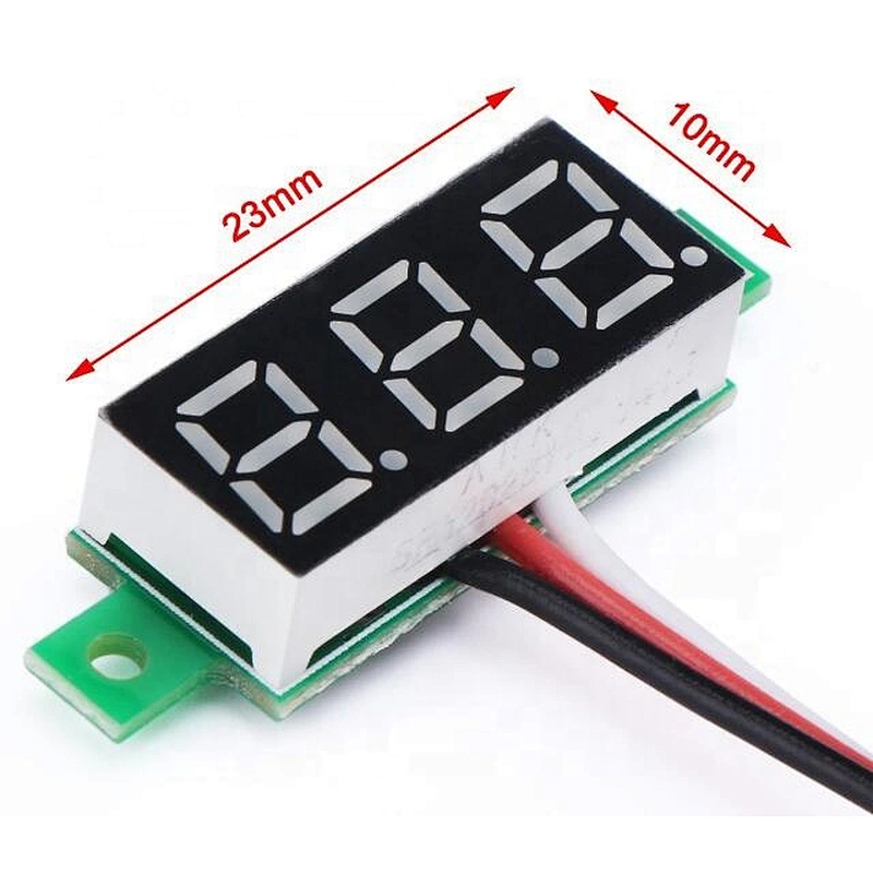 Blue 0.28 inch ultra-small digital DC voltage meter three-wire digital adjustable DC 0-100V