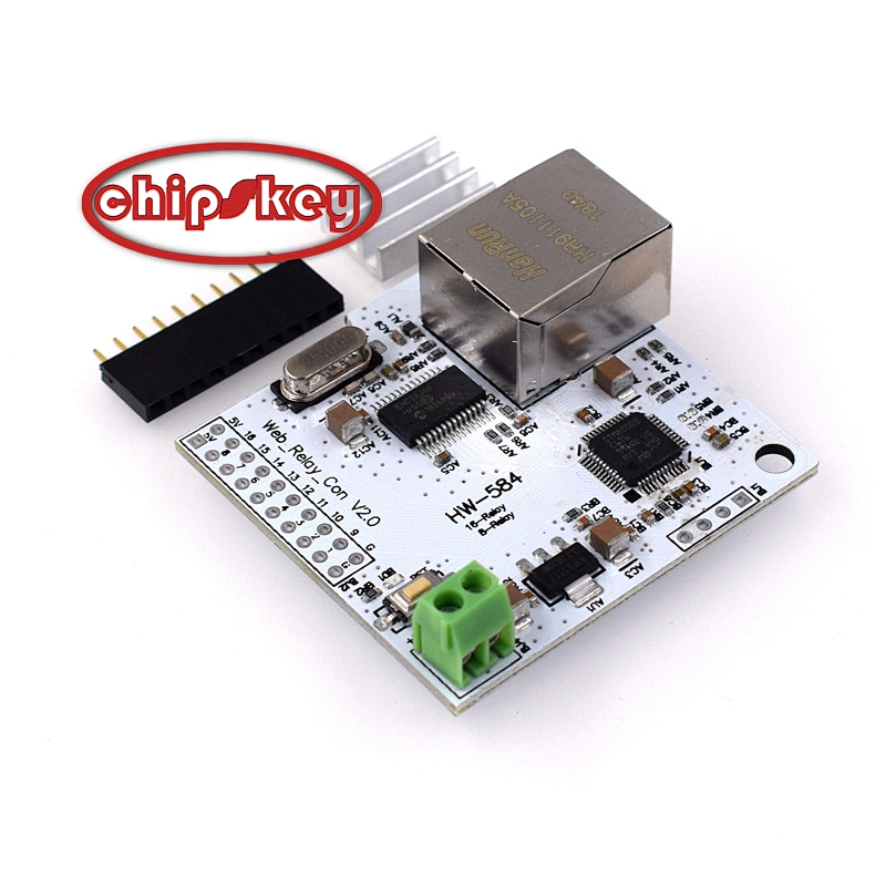 8 way W5100 network control switch / 5V network relay module