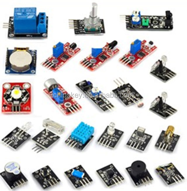 24pcs Sensors Kit Sensor Switch Temperature Color Module Kit