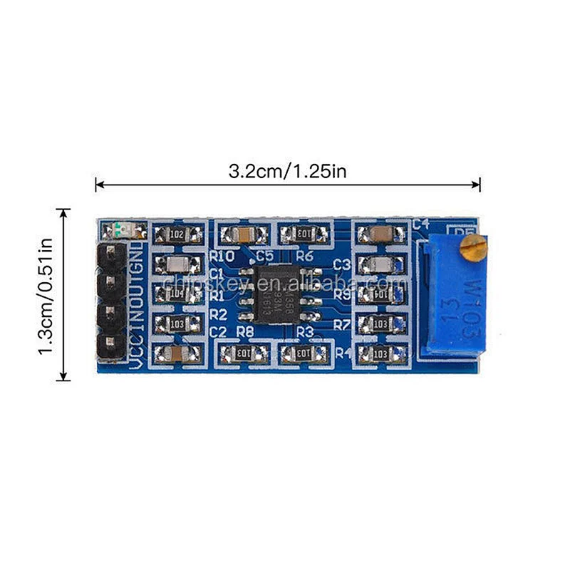 LM358 100-Time Signal Amplification Module
