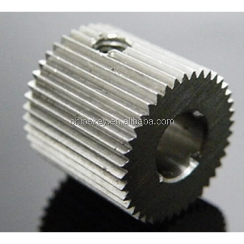 outside diameter:12mm Hole:5mm 40 Tooth MK7/MK8 Stainless steel Wire Feed Gear for 3D Printer/Extruder