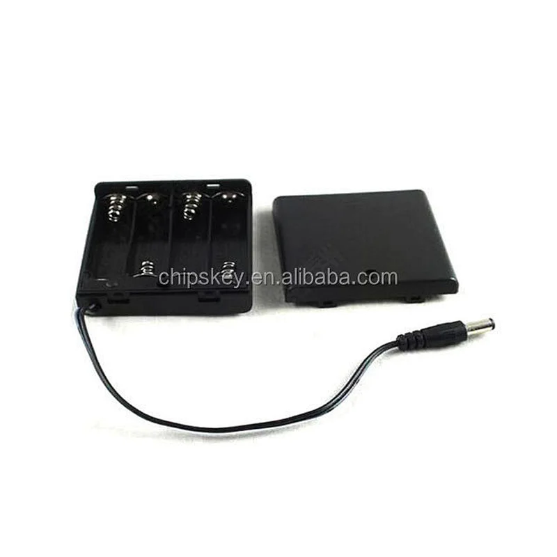 4AA Battery Case With Switch And Cover
