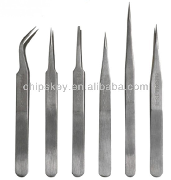 Stainless steel tweezers Forces 6kinds/lot
