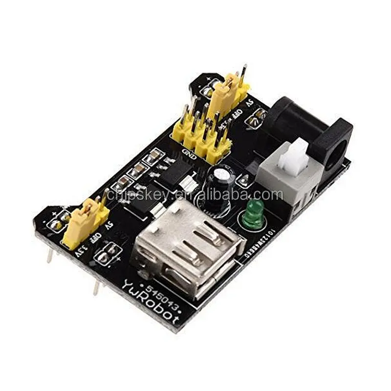 Breadboard dedicated power supply module compatible 5V, 3.3V