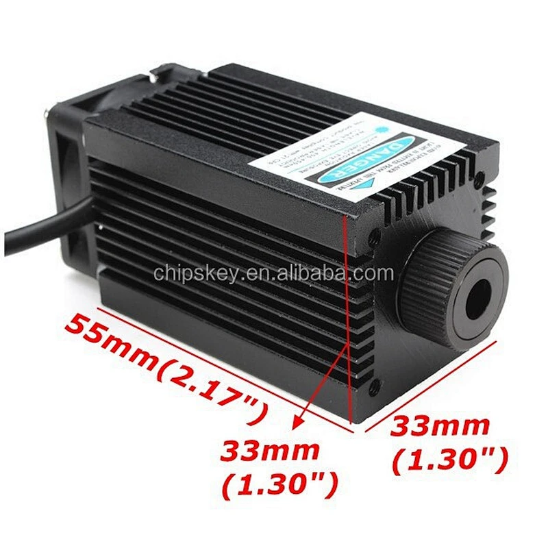 450nm 1W 1000mW Blue Laser Module With Holder For DIY Laser Cutter