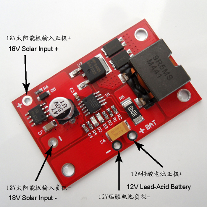 12V lead acid charger /12V battery /solar controller / solar charger