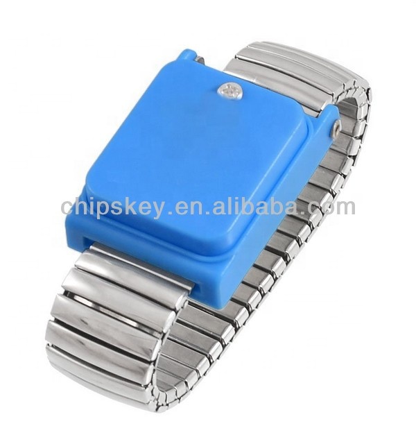 Elastic Silver Tone Alloy AntiStatic Grounding Wrist Strap Belt
